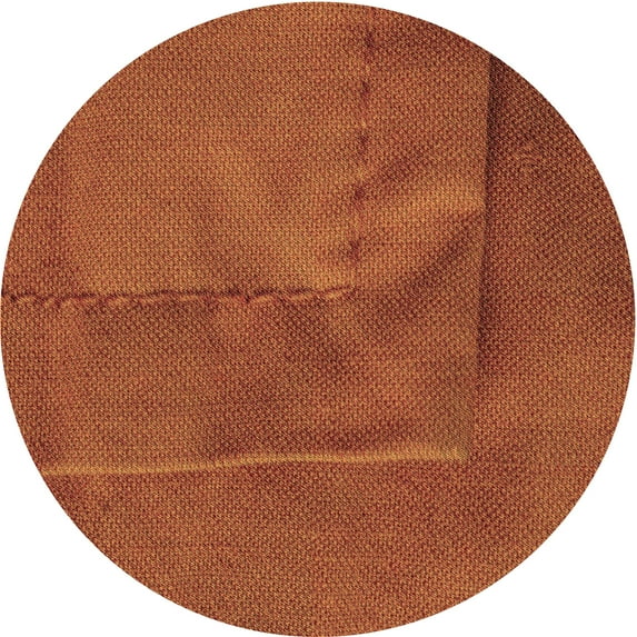 Ahgly Company Machine Washable Indoor Round Transitional Neon Orange Area Rugs, 3' Round
