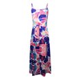 thumbnail image 5 of Moda para mujer Sexy cuello en V sin mangas ahueca hacia fuera impreso estampado Mid Claf vestidos Fridja  hjkh6381, 5 of 5