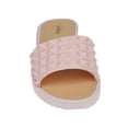 thumbnail image 3 of Chatties Casual Studded Flat Slide Sandals, Blush (Women's), 3 of 7