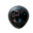 thumbnail image 6 of Efavormart 24" Gender Reveal Boy Or Girl Blue/Gold Confetti Latex Balloon Pop Kit With Black Balloon With Blue Confetti, 6 of 10