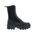 thumbnail image 2 of Bar III Womens Tarnyin Leather Lug sole Combat & Lace-up Boots, 2 of 3