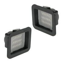 Unique Bargains 2 Pcs LED License Plate Light Tag Lamp Assembly for Ford F-150 2015-2023 White 6500K Clear Lens