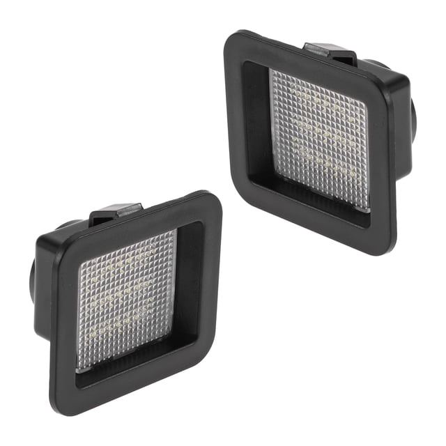 Unique Bargains 2 Pcs Luz de Placa de Licencia LED Montaje de Lámpara para Ford F-150 2015-2023 Blanco 6500K Lente Clara