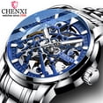 thumbnail image 2 of Chenxi Men Watches Automatic Mechanical Watch Tourbillon Sport Clock Full Steel Waterproof Business Wristwatch Relojes Hombre - Mechanical Wristwatches, 2 of 7
