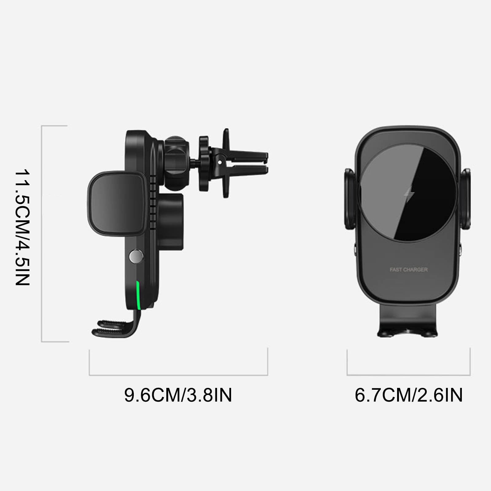Wireless Phone Charger for Car, 15w Car Mount Wireless Charger-vent Phone Fast Charging for Mobile Phone