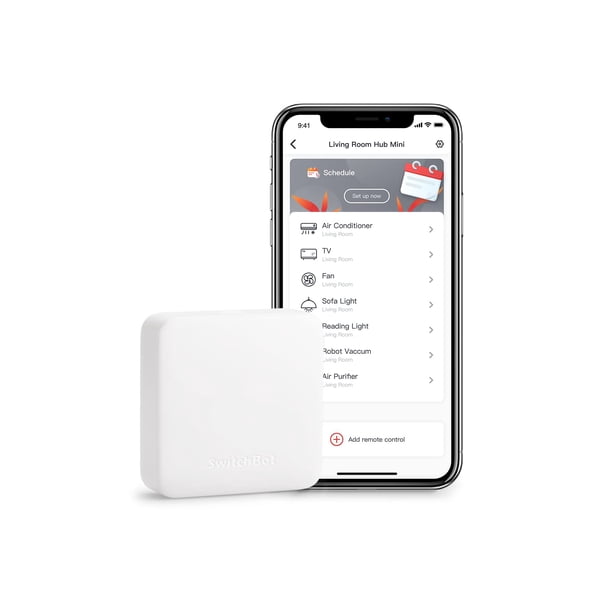 Control remoto inteligente SwitchBot Hub Mini IR Blaster WiFi Alexa Google