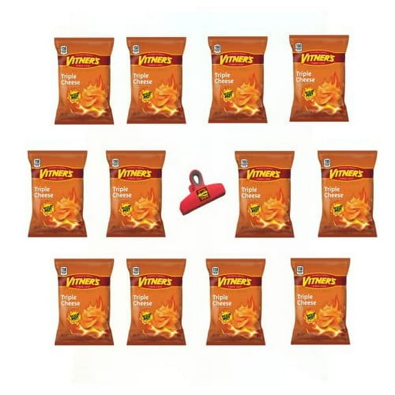 VITNER's Original Tangy Triple Sizzlin Potato Chips A Chicago Favorite 1.0 Bags (Pack Of ( 12 ) 1.0 Bags)