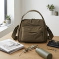 thumbnail image 3 of Crossbody Bags for Women Versatile Multi -Pocket Handbag with Zipper Top Handle Shoulder Bag Adjustable Strap for Shopping Work School & Daily Use (Brown), 3 of 7