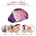 thumbnail image 7 of Yiaed Lavender Field Sunset Print Reusable Shower Cap & Bath Cap & Lined, Oversized Waterproof Shower Caps Designed for all Hair Lengths, 7 of 7