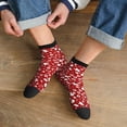 thumbnail image 3 of Naloa Red Christmas Cheer. Ankle Socks for Women Non Slip Socks No Show Socks Classic Low Cut Casual Socks Casual Socks, 3 of 7