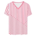 thumbnail image 4 of Zorckvet Womens Shirts Loose Fit Plus Size Blouses Casual Short Sleeve Round Neck Fashion Tops for Women, 4 of 5