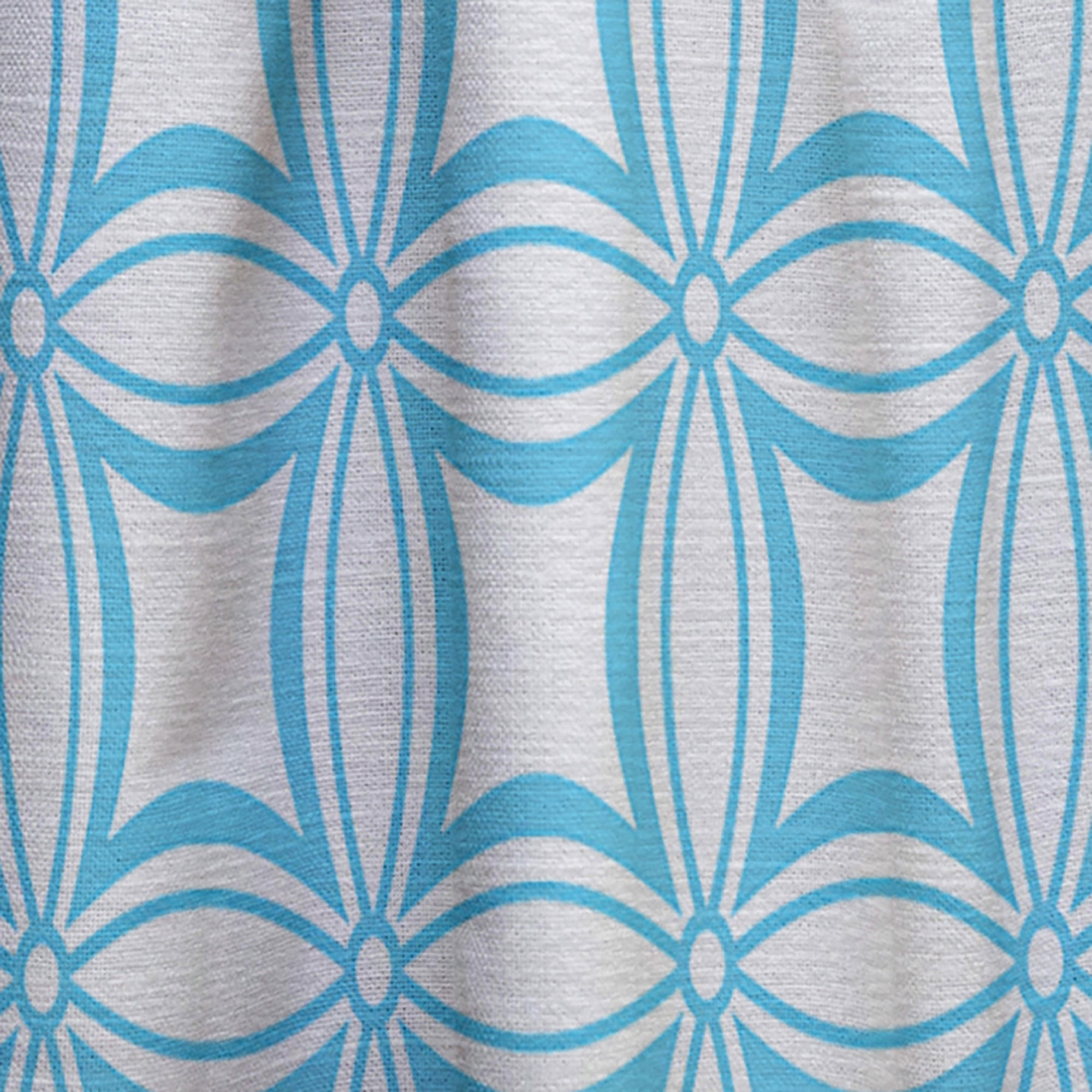 Designart 'Abstract Retro Pattern Design XIII' Mid-Century Modern Curtain Panel