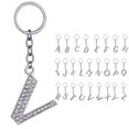 thumbnail image 2 of Porte-clés Design Strass A à Z Pendentif Porte-Clés pour Décoration de Sac à Main, 2 of 8