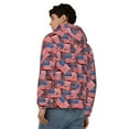 thumbnail image 4 of Kdxio America Flags1 Print Men Hoodies Casual Hoodies for Men with Zip Pockets Full Zip Long Sleeve Sweatshirt Sports Hooded Jacket-XX-Large, 4 of 5