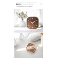 thumbnail image 6 of Black Walnut Solid Wood Small Table Clock Book Desktop Clock Silent Bedhead Clock Mini Small  Nordic Creative Decoration (A), 6 of 6