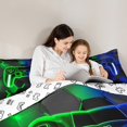thumbnail image 3 of Erosebridal Gradient Gamepad Comforter Sets Twin Size, Abstract Geometric Comforters & Duvets, Gaming Reversible Duvet Insert, Lightweight Room Decoration, 2pcs, 3 of 7
