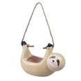 thumbnail image 2 of Shisuyan Sloth Shape Flower Pot Hanging Succulent Plant Pot Container Unique Home Decoration Ornament for Living Room Office (Yellow), 2 of 8