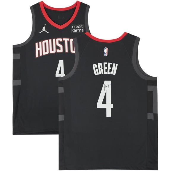 Jalen Green Houston Rockets Autographed Black Jordan Brand 2021-2022 Statement Swingman Jersey - Fanatics Authentic Certified