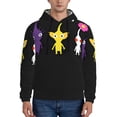 thumbnail image 2 of Lsque Pikmin Pattern Casual Men's Hoodie,Hooded Sweatshirt with Kangaroo Pocket,Pullover Hoodie-Large, 2 of 8