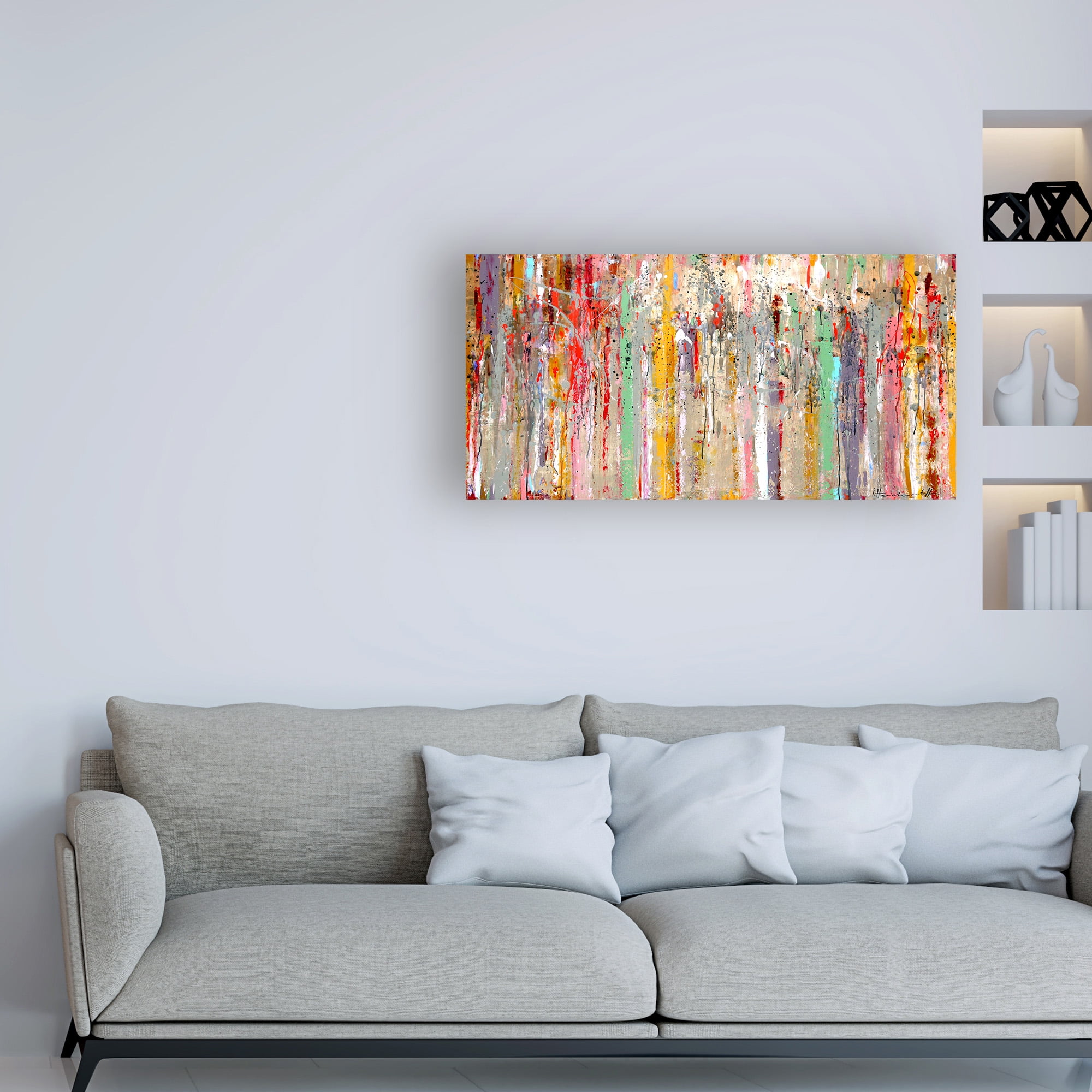 Trademark Fine Art 'Vertical Reflections' Canvas Art by Ingeborg Herckenrat