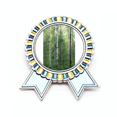 thumbnail image 1 of la montaña de changbai pino gris Insignia broche Medalla ganadora, 1 of 3