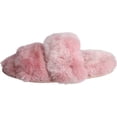 thumbnail image 4 of Roxoni Faux Fur Tie & Dye Slippers  Stylish & Trendy Slip-ons for Women  Super Soft Fluffy Fur for Superior Comfort & Luxury  Durable Rubber Soles  Multipurpose Indoor & Outdoor Slippers Pink, 4 of 6