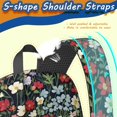 thumbnail image 5 of Pioneer Flower Floral Print Pattern 17" School Backpacks for Teens,Waterproof Oxford Fabric,S-Shape Padded Straps for School,Travel,Hiking,Camping, 5 of 5