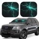 thumbnail image 1 of Balery Green Lightning Flash Parasol para parabrisas de coche de 2 piezas | Parasol plegable para parabrisas delantero de coche para la mayoría de sedanes-Small, 1 of 6
