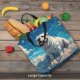 thumbnail image 5 of Balery Starry Sky Cloud Bulldog Bolsa de Mano para Mujeres con Cremallera, Bolsa de Gimnasio con Compartimentos, Bolsa para Laptop, Bolsa para Trabajo, 5 of 7