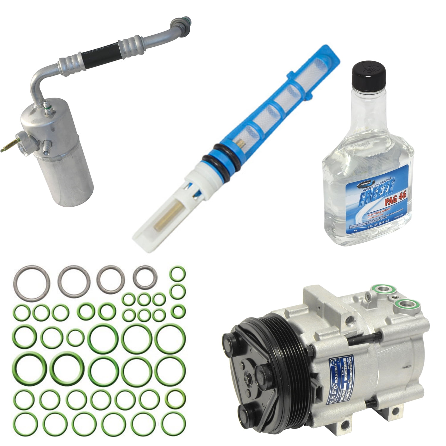 A//C Compressor /& Component Kit-Compressor Replacement Kit UAC KT 4501