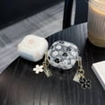thumbnail image 5 of for Samsung Galaxy Buds FE Case with Chain,Clear Flower Pattern Shockproof Protective Cover for Galaxy Buds 2 Pro/2/Pro/live (White), 5 of 6