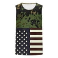 thumbnail image 4 of WREESH Men Camouflage Sleeveless Tank Top American Flag Patriotic Muscle Shirt Gym Workout Casual Tee, 4 of 4