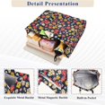 thumbnail image 3 of FORMRS Womens Corduroy Tote Bag Crossbody Shoulder Handbag with Pocket, Small Colorful Flower, 3 of 7