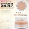 thumbnail image 2 of Belloccio High Definition Medium Shade Makeup Concealer 5 gram Jar - Conceal Imperfections, Hide Blemishes, Dark Under Eye Circles, Cosmetic Cream - Use Under Airbrush Foundation, 2 of 5
