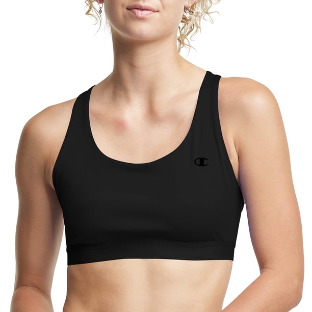 Bra Champion Absolute Moisture Wicking Moderate Support, color negro