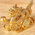 thumbnail image 4 of Dragon Statues for Home Decor,Feng Shui Dragon Statue 2024 Chinese Dragon Figurines New Year Dragon Sculpture 2024 Year Of The Dragon Figurine Ornament Attract Wealth and Good Luck for Office Home, 4 of 6