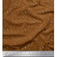 thumbnail image 1 of Soimoi Moss Georgette Fabric Star & Crescent Moon Shirting Print Fabric by The Yard 42 Inch Wide, 1 of 1