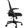 thumbnail image 6 of Hbada Office Task Desk Chair Swivel Home Comfort Chairs with Flip-up Arms and Adjustable Height, Black, 6 of 15