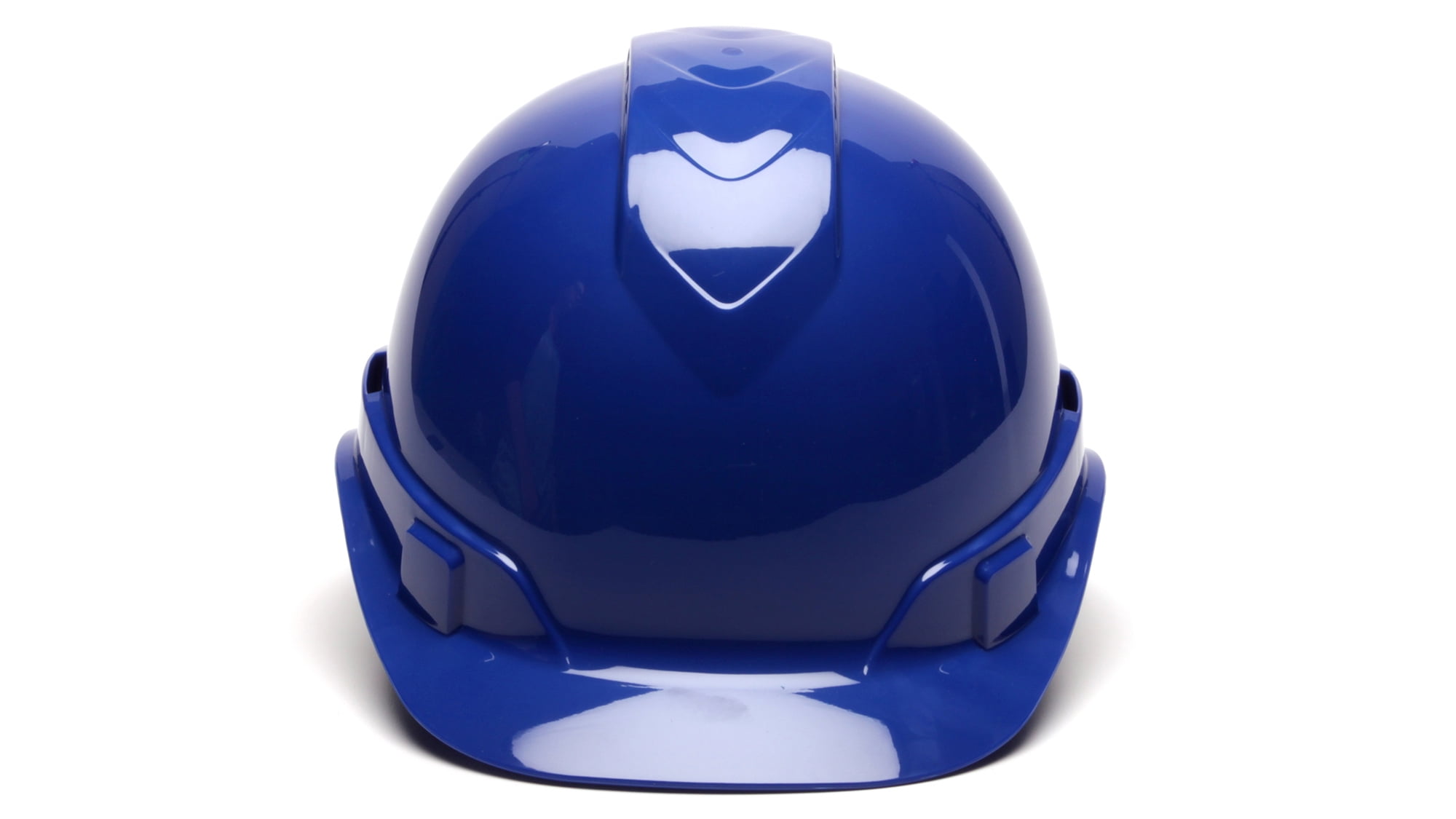 Pyramex Ridgeline Vented 4 Pt Ratchet Suspension Hard Hat, Blue