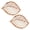 Leaf Wood, variant on Split P Lattice Charger Set of 4