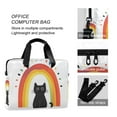 thumbnail image 4 of FORMRS 16" Laptop Sleeve Bag Carrying Case with Handle Travel Shoulder Briefcase, Black Cat Rainbow, 4 of 8