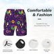 thumbnail image 3 of Fotbe Mardi Gras and Donuts Traje de Baño para Hombre – Shorts de Natación de Secado Rápido con Forro y Bolsillos-Medium, 3 of 6