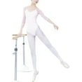 thumbnail image 3 of Long Sleeve One Piece Gymnastics Ballet Leotards Outfit Top Workout Clothes Wear, 3 of 8