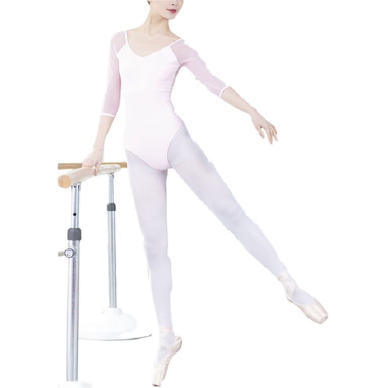 Womens Female Ballet Dance Leotards Bodysuit Tights Onesie 3/4