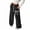 Black, variant on Venzia Women's Bow Print Wide Leg Sweatpants, Casual Drawstring Elastic Waist Lounge Pants with Pockets White XXL
