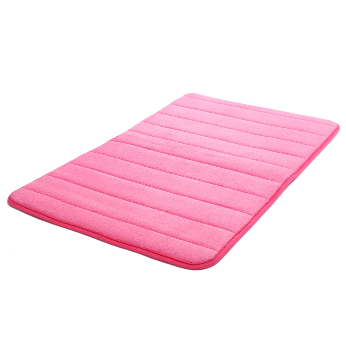 Coral Velvet Carpet Stripe Absorbent Slip-resistant Pad Bathroom Shower Bath Mat