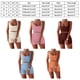 thumbnail image 5 of Eigraketly Conjunto de 2 unidades para correr, trotar, Fitness, chaleco para mujer, pantalones cortos, Tops cortos transpirables para viajar, Kit Uniforme atlético Café XL, 5 of 6