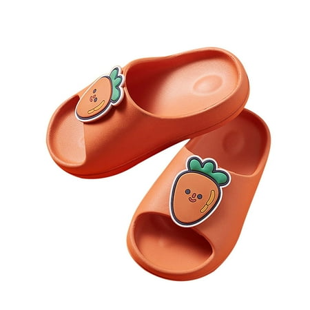 

Penkiiy Summer Men s And Women s Baby Eva Soft Bottom Fruit Children Slippers Cool Sandals for Kids 7-9 Years Orange 2023 Summer Deal