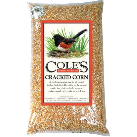 Cole's CC10 Cracked Corn Bird Food, 10-Pound, Ideal for all ground feeding birds By Coles Wild Bird