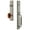 Satin Nickel, variant on Grandeur 842158 Carre Solid Brass Rose Keyed Entry Single Cylinder Full Plate "C" Grip
